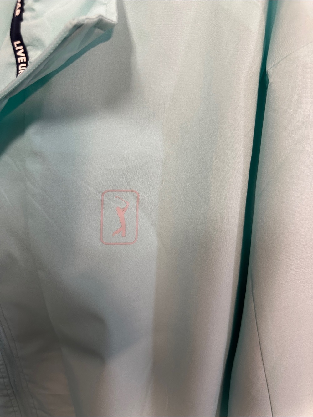 PGA TOUR Men's Mint Green Full-Zip Windbreaker size L - Picture 3 of 5